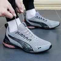PUMA Voltaic Evo : Une chaussure de course élégante et polyvalente - Douce et respirante, unisexe, gris, noir et rouge 379602-02 4
