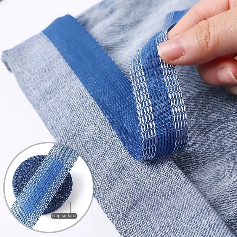 10M/Roll Ironing And Pressing Pants Footings Jeans Clothing Shortening Curtain DIY Sewing Pants Mouth Patch Decor Clothing Acces