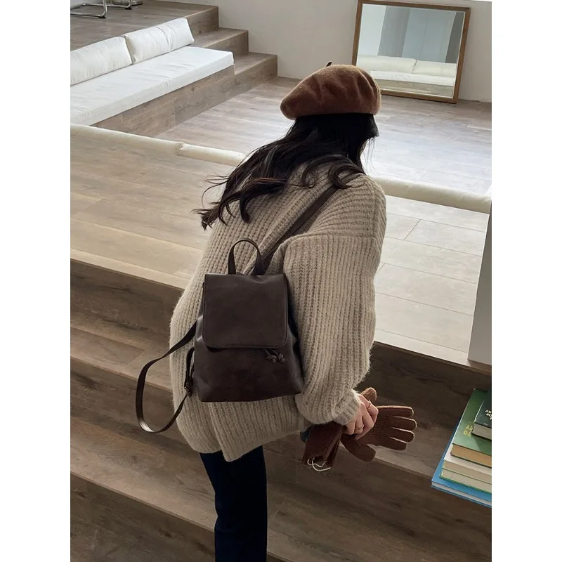 Retro Brown Single Shoulder Bag for Women, Fashionable Bag, High-end Feeling, New