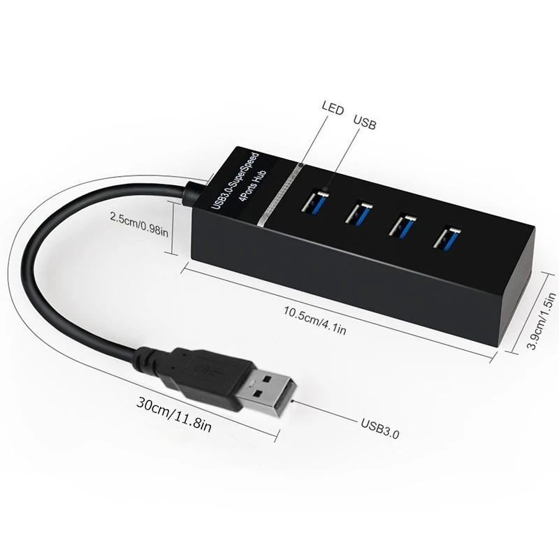 Hub Usb de Alta Velocidade para pc Computador 3.0 5gbps Portas Docking Station Adaptador Divisor para Discos Rígidos Mouse Teclado - Imagem 6