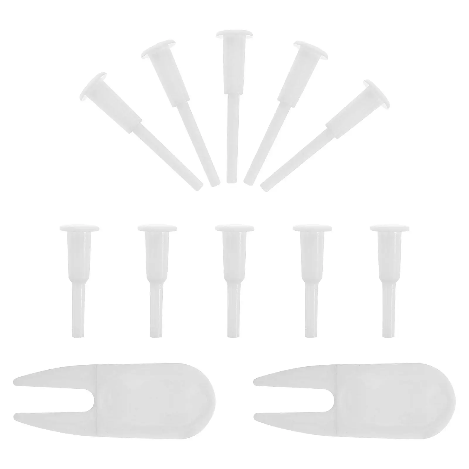 12Pcs 요가 볼 밸브 에어 스토퍼 플라스틱 플러그 키트 교체 핀 피트니스 운동 공 액세서리 세트 교체 플러그