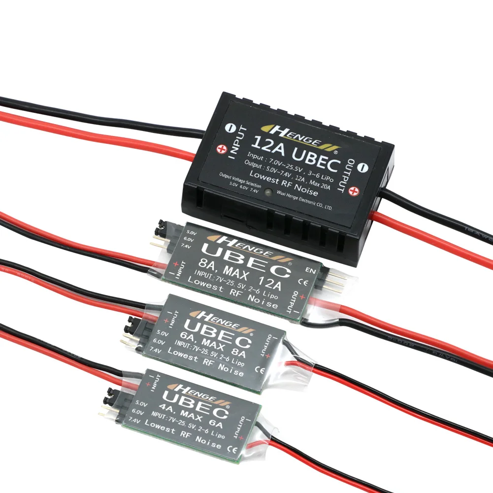 HENGE 4A 6A 8A 12A UBEC 5V 6V 7,4V Schaltmodus BEC Spannungsstabilisator für RC Flugzeuge Bootsmodell Batteriezubehör – Detail 6