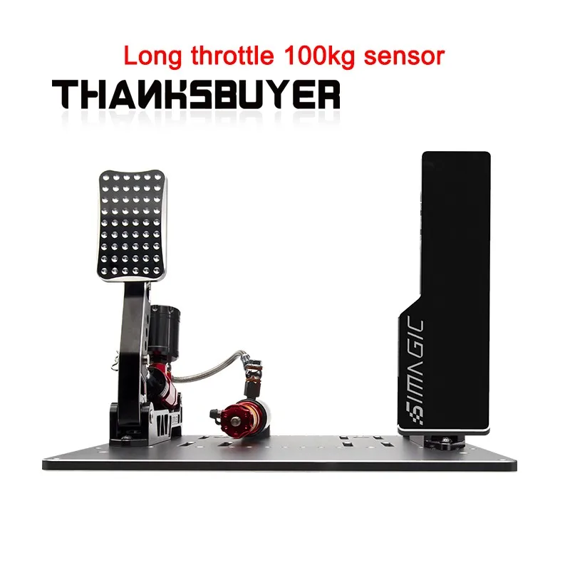 Pedali Sim Pc Direct Drive Dual-Pedal Long Throttle 200Kg/100Kg Sensore Per Simagic Alpha Mini Volante