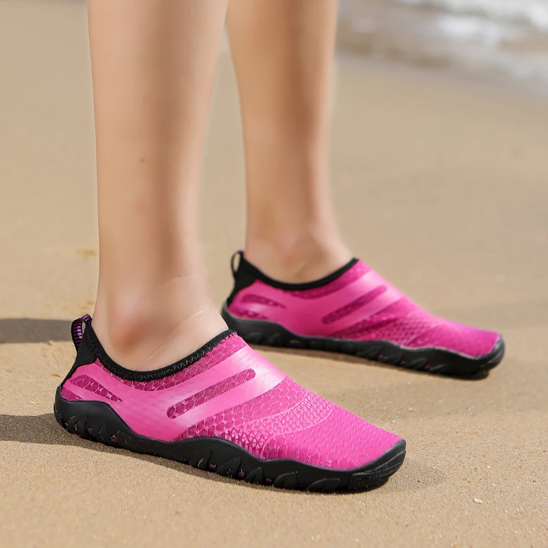 Water Shoes Water Shoes For Women Men Barefoot Beach Shoes Breathable Sport Shoe Quick Dry River Sea Aqua Sneakers Soft Beach Sneakers 35-46