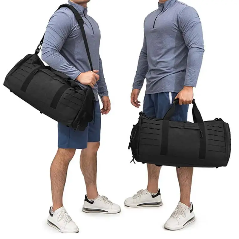 Black Duffle Bag Workout Training Workout Bag Sports Bag Duffle