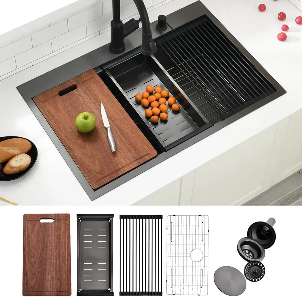 new material trends cabinet single bowl double bowl stainless hotel kitchen sink with dishwasher
