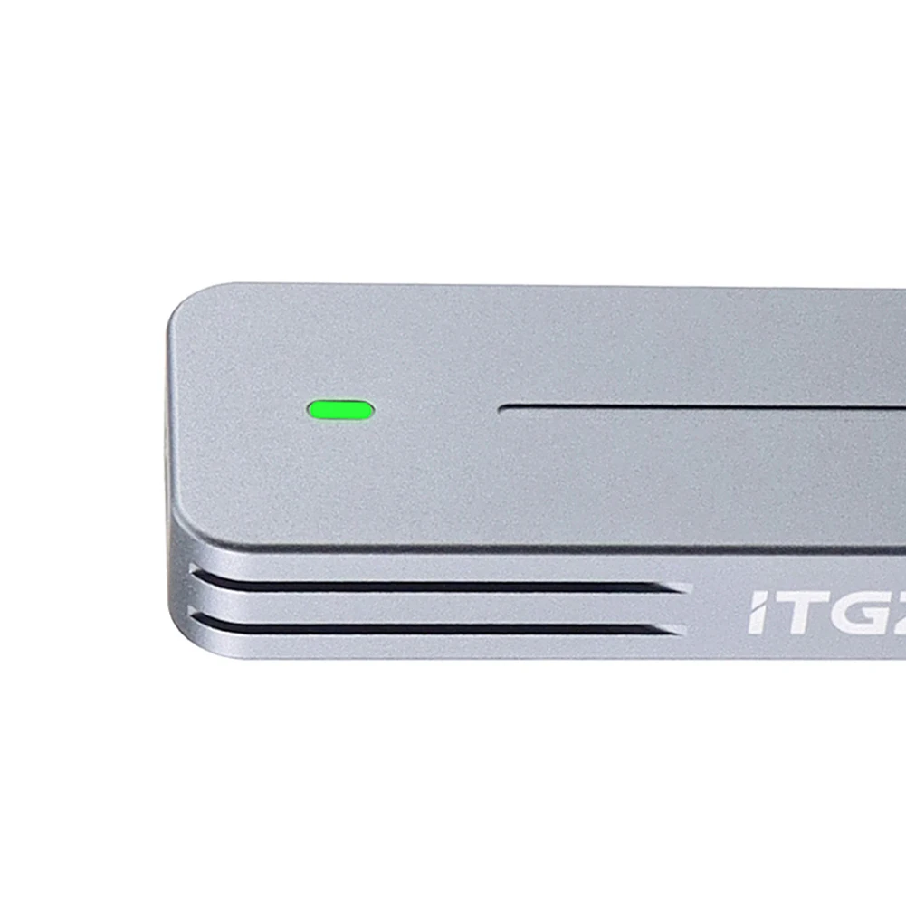 M.2 NVMe/NGFF SSD Case Solid State Drive Enclosure M-key USB3.2 Gen2 M.2 NVMe Metal SSD Case Aluminum Alloy for 2242