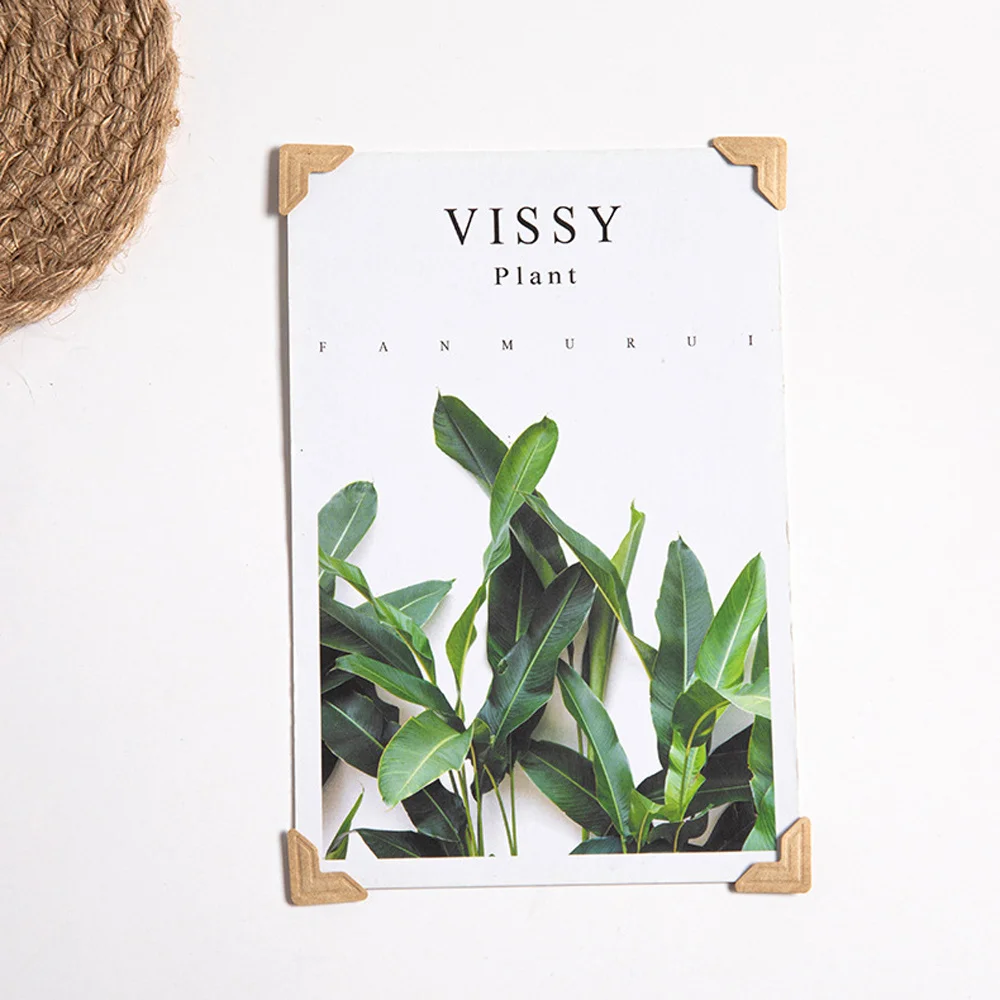 DIY Vintage Corner Kraft Paper Stickers 120 Pcs/Lot 5 Sheets