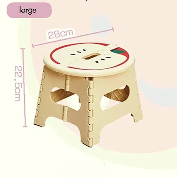 accessories for Adults & Kids Children Thickened Plastic Step Stool Portable Folding Chair Small Bench Stool