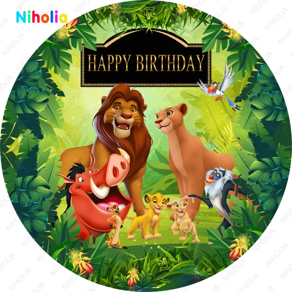 Lion Backdrop For Gender Reveal Party Supplies A Little King Is On The Way Banner For Party Decorations Green Leaves Baby Shower Photo Background 10x8ft