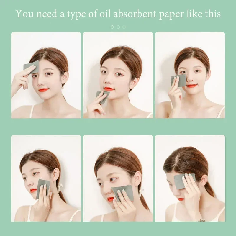 Face Oil Absorbing Paper 100pcs Women Beauty Anti-Grease Wipes