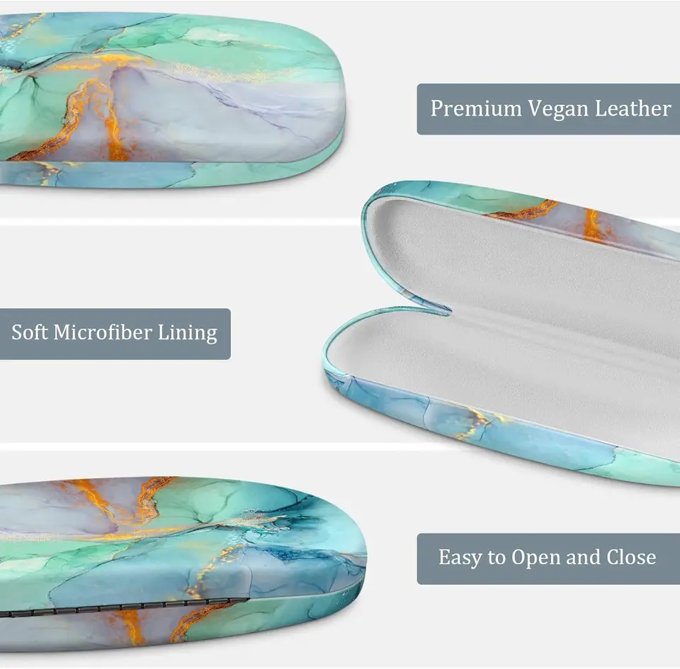 Durable Eyeglasses Case with Cleaning Cloth