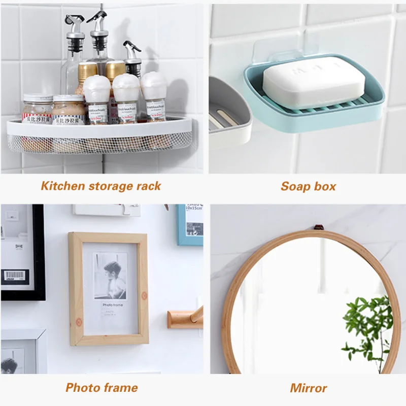 10/5 Pairs Double Sided Adhesive Wall Hooks Invisible Traceless Snap Hook  Wall Storage Holder Bathroom Kitchen Bedroom Hook Kit - AliExpress