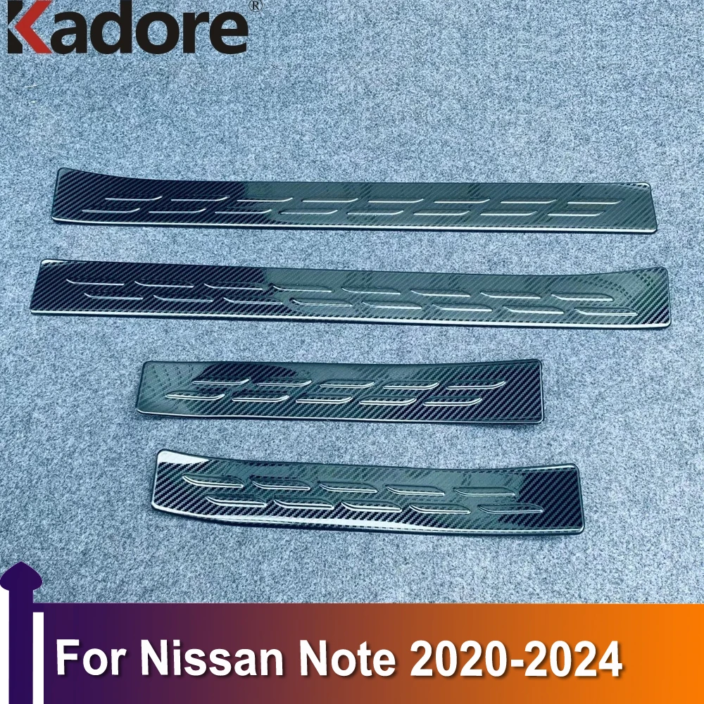 

Outer Door Sill Scuff Plates Cover For Nissan Note 2020 2021 2022 2023 2024 Doors Sills Protectors Trim Car Sticker Accessories