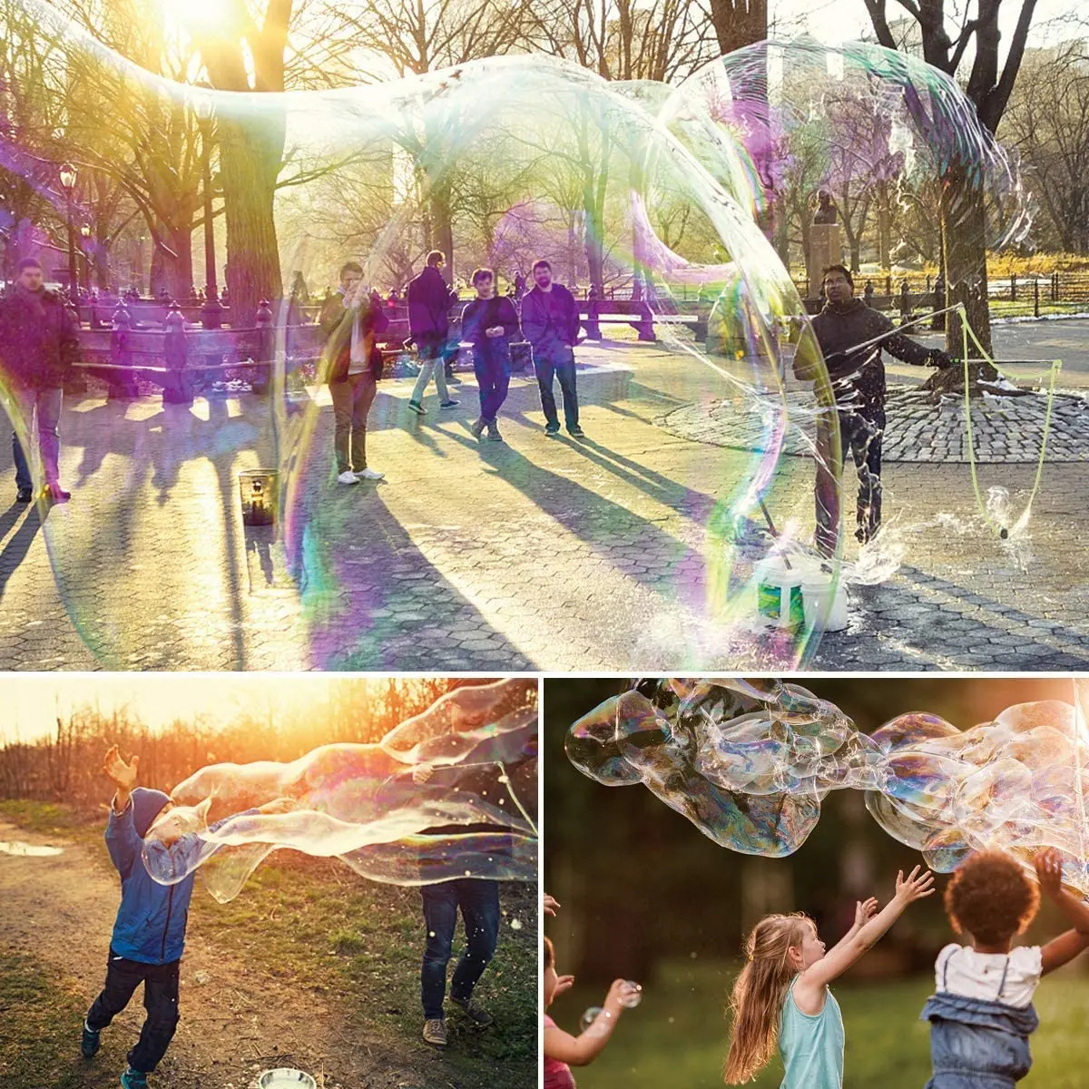 Big Size Adjustable Outdoor Bubble Wand Long Huge Bubbles Machine Gun Bar Sticks Without Water Shape For Kids Soap Bubble Toys 3