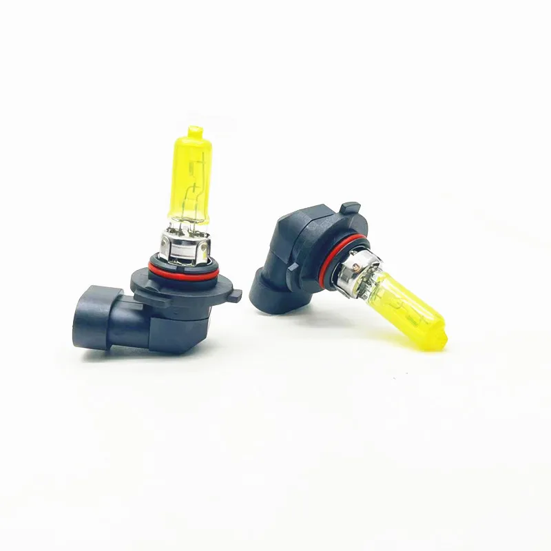2 Pcs 9005 12V 65W Yellow Lights 3000k HB3 Car Headlight Auto Fog Lamps Halogen Bulbs 3