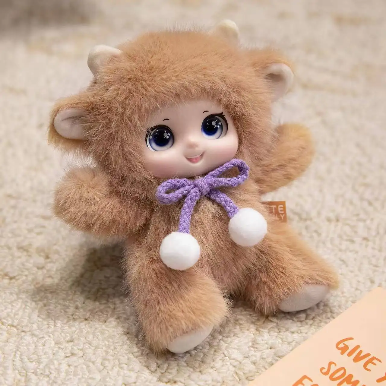 18cm Fragrance Plush Exquisite Vinyl Material PVC Doll High Quality Pink Rabbit,Strawberry Bear Plush Keychain Bagpack Decor