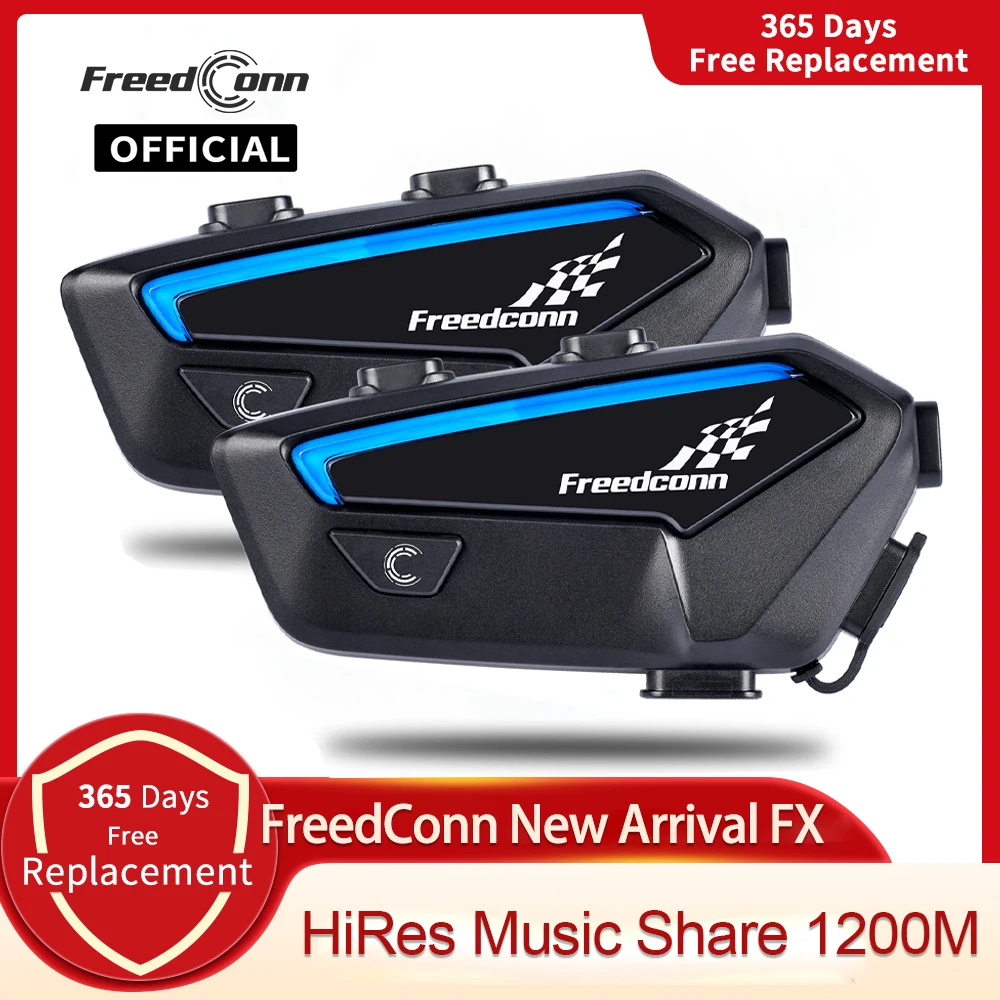 Freedconn FX Motorcycle Intercom Helmet Bluetooth 5.0