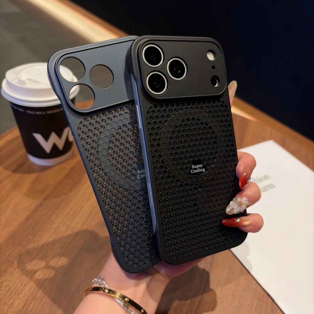 Honeycomb Cooling Heat Dissipation Frameless Phone Case with MagSafe Compatibility