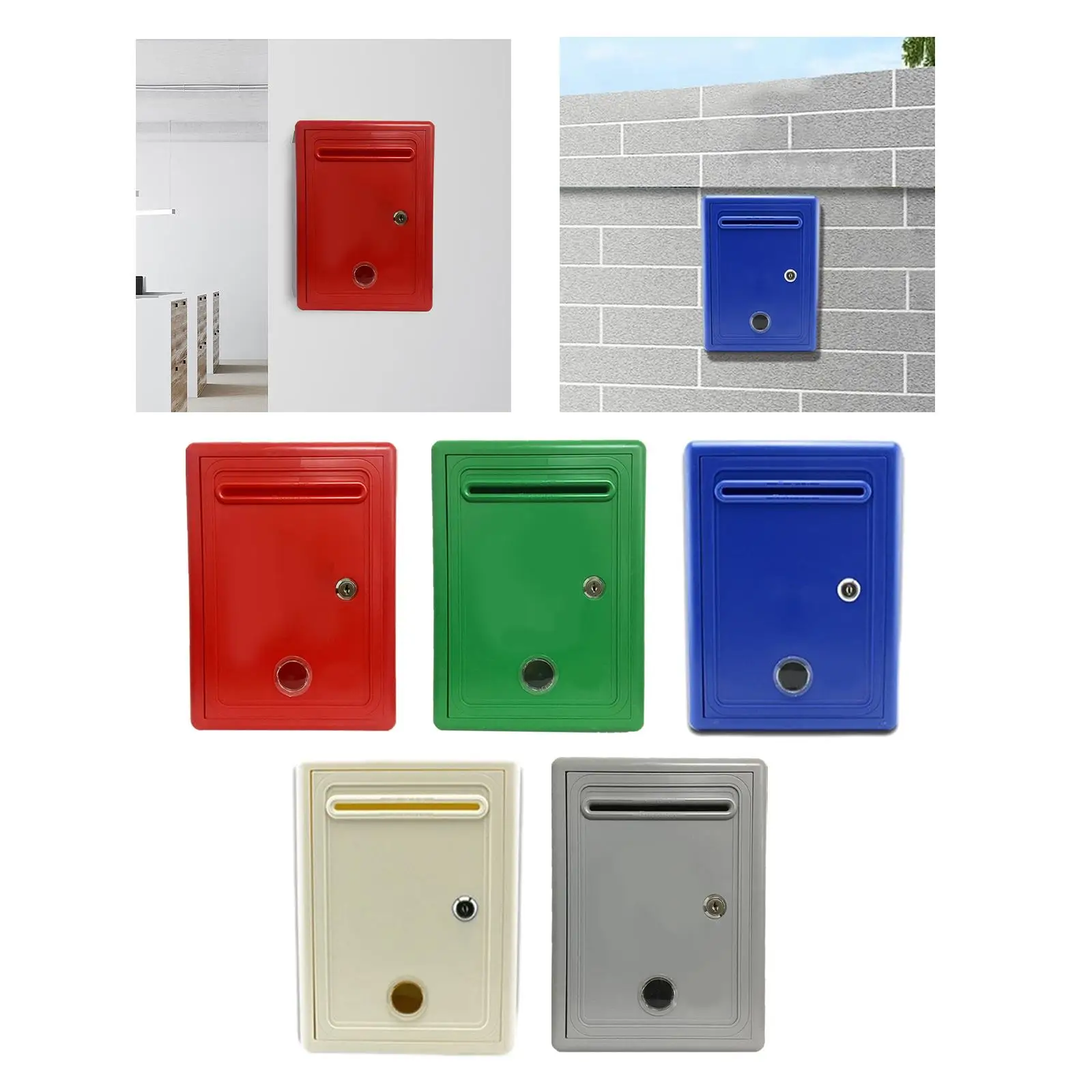 Suggestion Box Comment Box Waterproof for Home Office Classroom Complaint with Key Lock Ticket Mailbox Donation