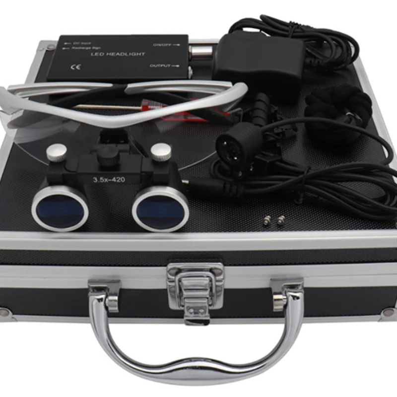 

Hot selling ental Surgical Binocular Loupes 3.5X Magnification with LED
