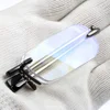 Portable Mini Folding Frameless Reading Glasses Men Adjustable Temples Eyeglass With Case Belt Clip Presbyopic Glasses Women 2