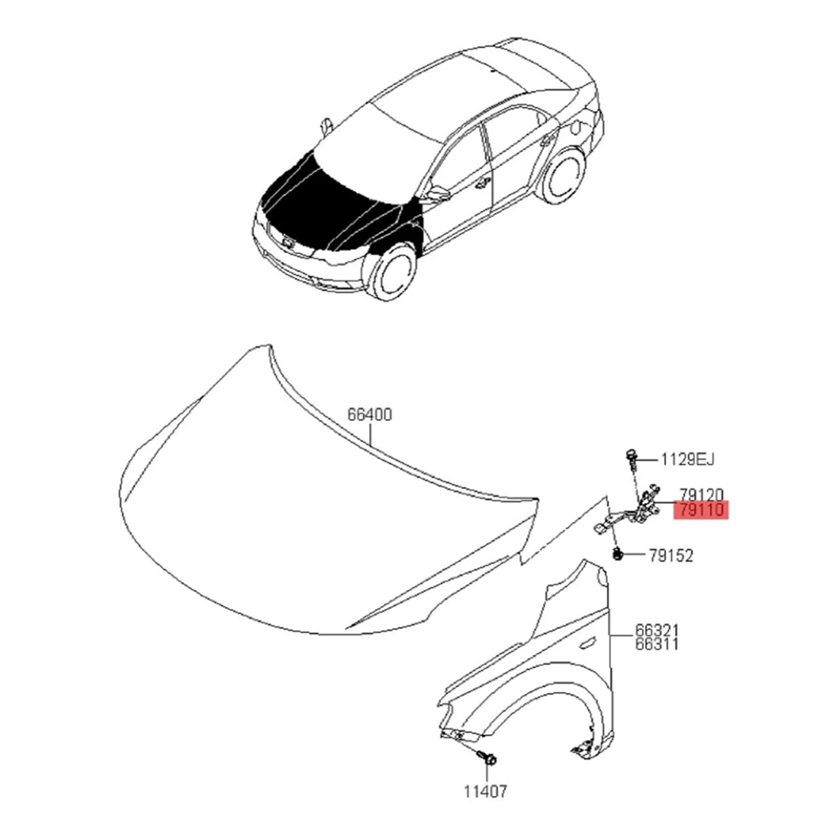 

1 пара петель на боковой капот водителя и пассажира 79110-1X000 79120-1X000 для Kia Forte 2009-2017 шарнир капота двигателя