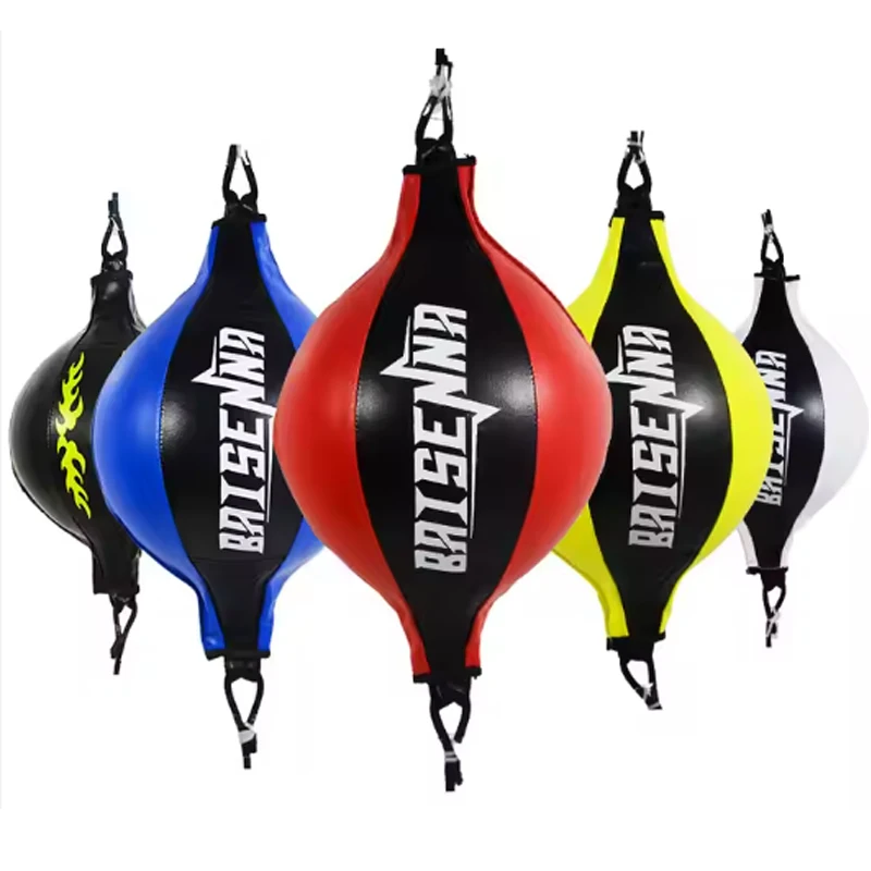 Description Picture 3 of itemBoxing Punching Ball Training Reaction Speed Balls Leather Musculation Training Sandbag Muay Thai Gym Fitness Sports Equipment