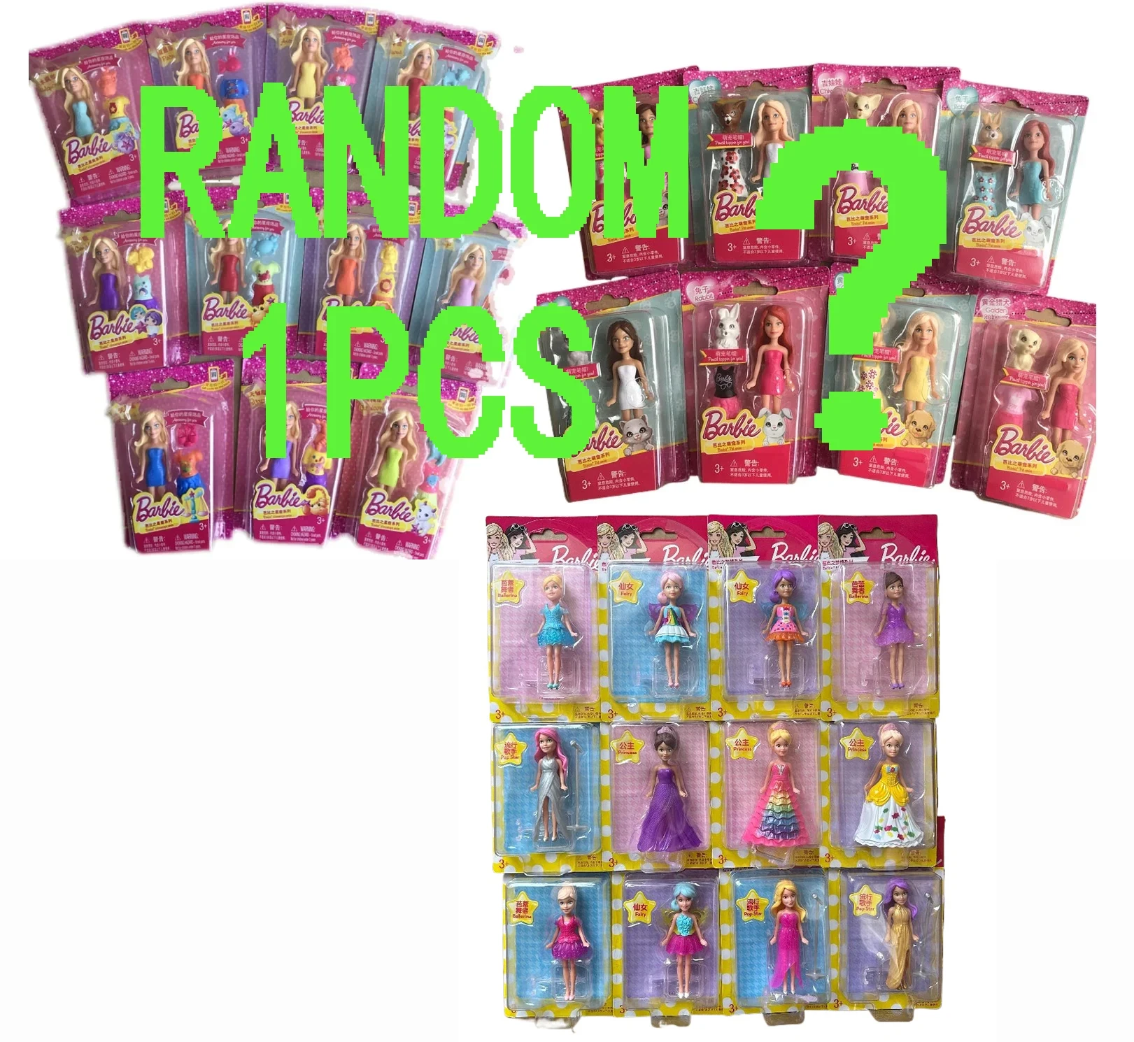 Barbie Dolls for Girls Cute Pet Constellation Series Mini Doll Genuine Girl Playing House Toys Cheap Random 1pcs