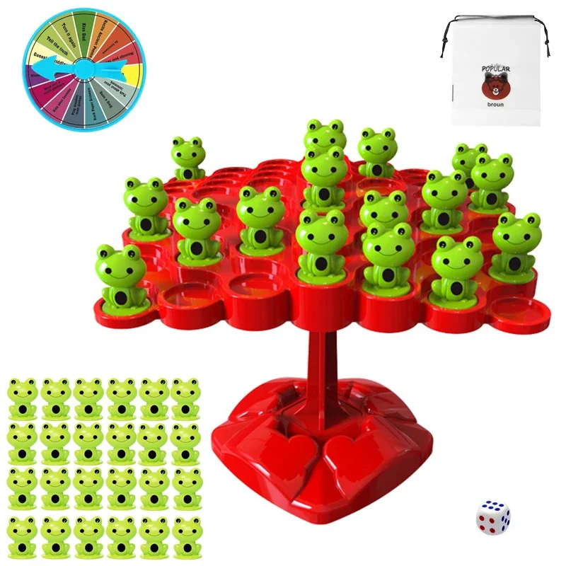 Montessori Math Toy Balancing Board Puzzle For Kids Frog Balance Tree Educational Parent-child Interaction Tabletop Game Toys 2