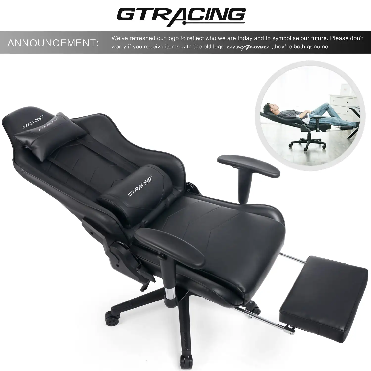 GTRACING Gaming Chair Office Chair PU Leather with India