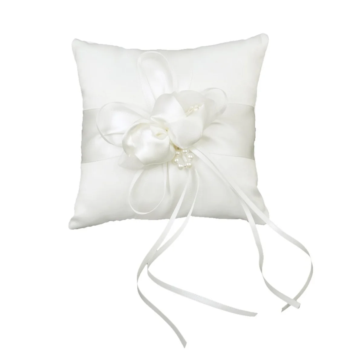 15 *15cm Wedding Ring Pillow Pocket Bearer Ceremony Decorations Table Garland Pearl