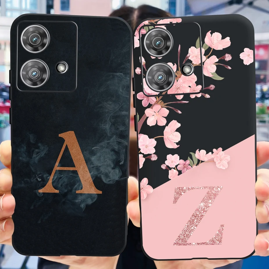 Per Motorola Edge 40 Neo Case Elegante Cover Posteriore Con Lettere Custodia Antiurto Per Motorola Edge 40 Edge40 Neo Soft Fundas Coque