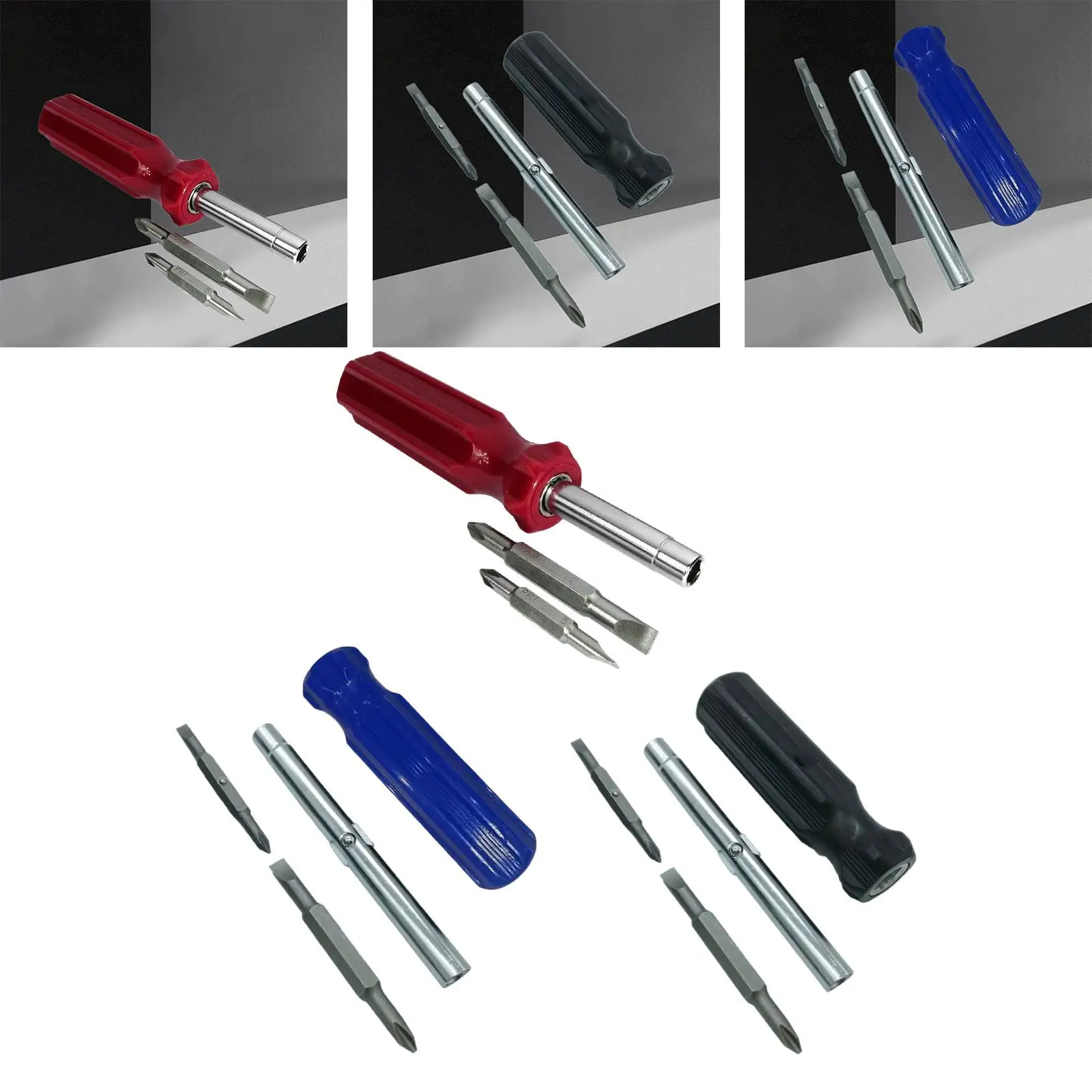 Screw Driver Set with Handle Comfortable Compact Repair Tool Kit for Outdoor Daily Repair Tools Home Use Auto Repair premium