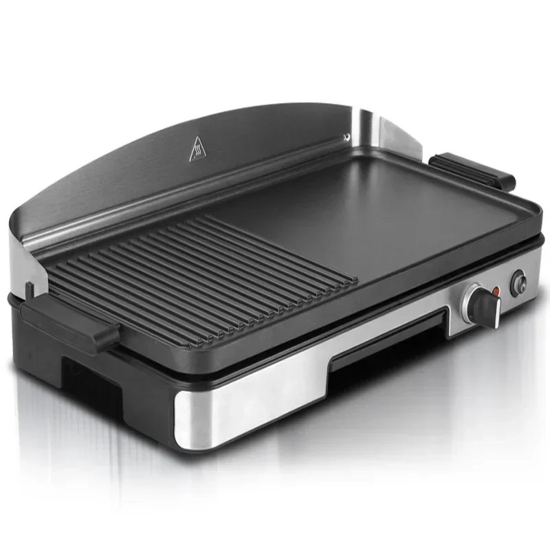 Griddle electric griddle teppanyaki commercial household grilled steak machine desktop griddle Korean frying pan 5