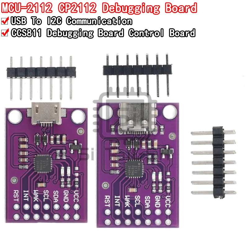 CP2112 Debug Board USB zu SMBus I2C Kommunikation 2.0 Micro Typ-c USB Evaluation Kit für CCS811 Sensor Modul für Arduino