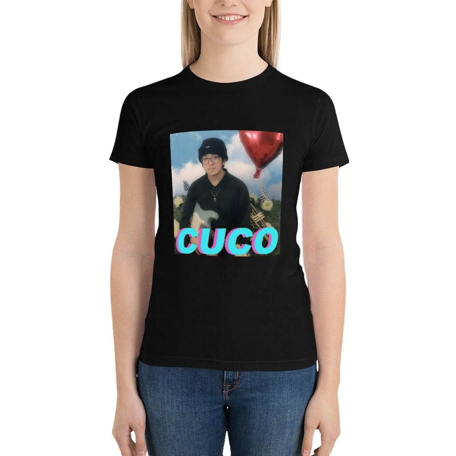 

Cuco T-Shirt graphics female tops anime clothes workout t shirts for Women