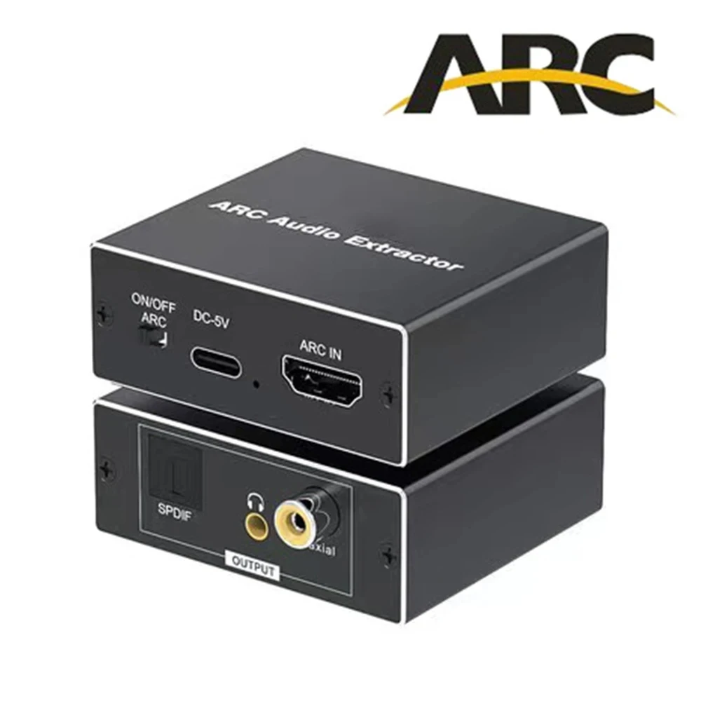 ARC Audio Extractor Coaxial Toslink Audio Adapter HDMI ARC to Optical Audio Adapter Converter