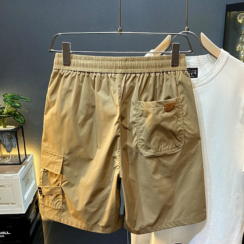 Summer Thin Cool and Comfortable Breathable Casual Shorts Men2024New Elastic Waist Outdoor Sports Beach Fifth Pants 2