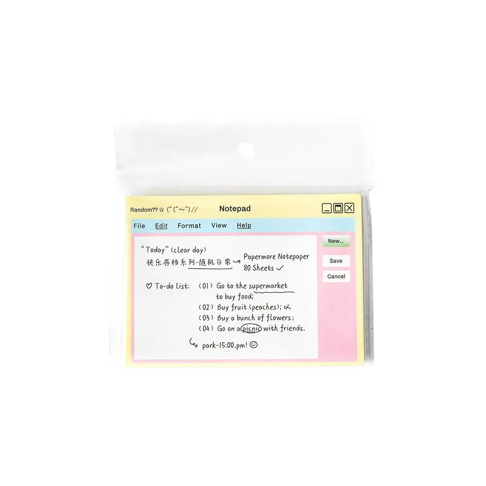 80pcs 귀여운 한국어 메모 패드 소재 종이 메모장 편지지 용품 책상 저널 메모 패드 스크랩북을위한 사무용품