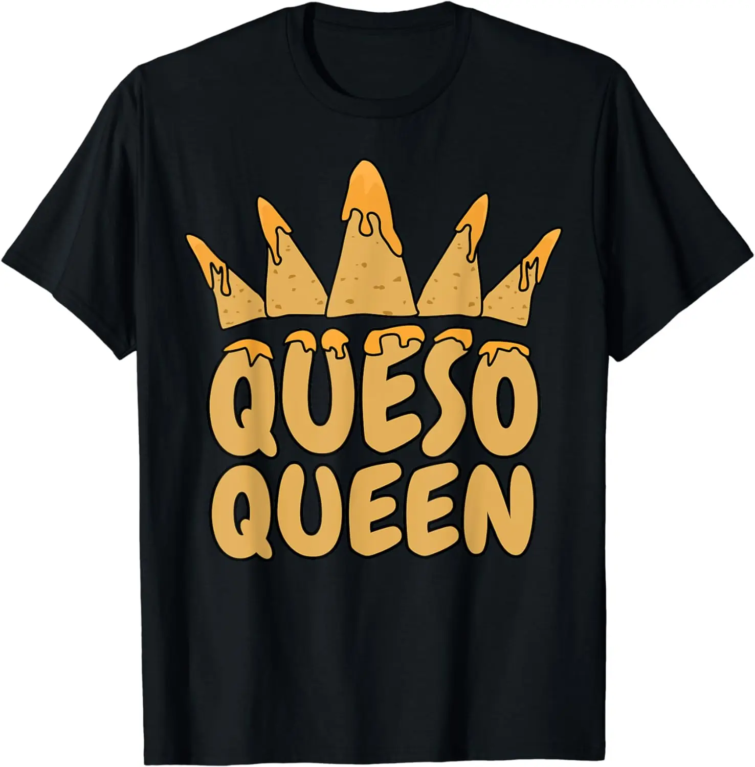 Camiseta divertida de Queso Queen para mujer, regalo para amantes del Queso, día de la madre, manga corta, informal, suelta, cuello redondo, Verano