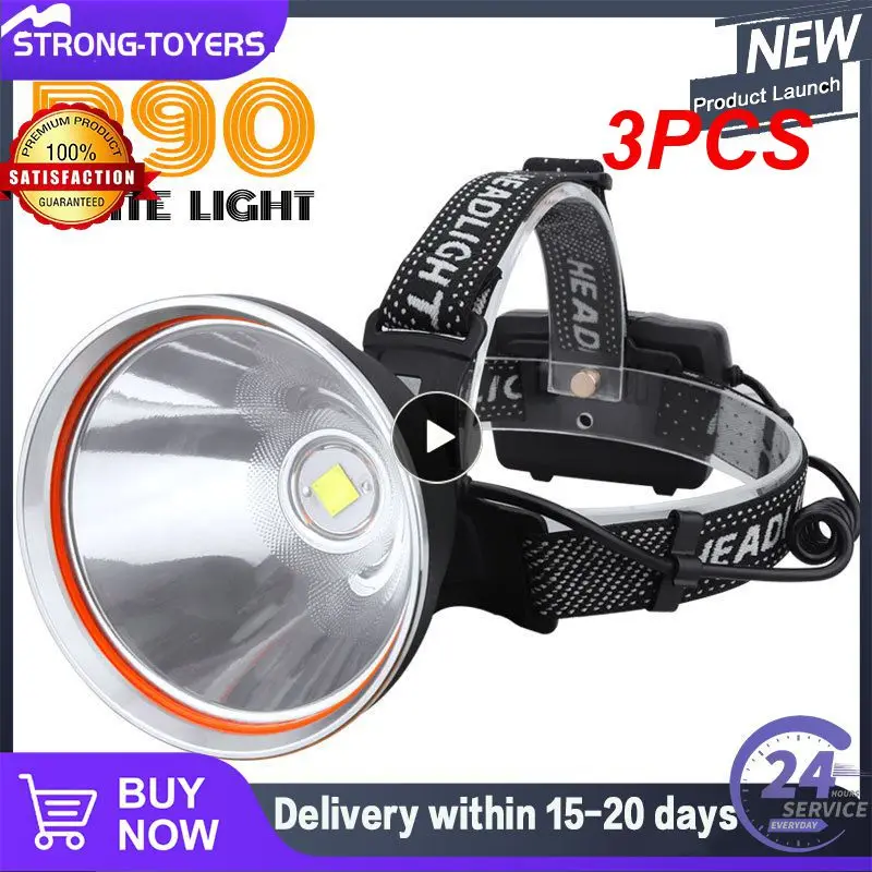 

3PCS Usb Rechargeable Head Flashlight Outdoor Headligh Head Lamp Wholesale 1000m Camp Lamp Flishlamp High Power