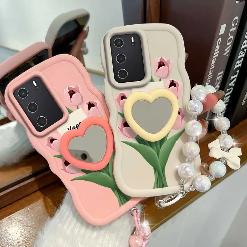 Stay Happy Phone Case Set with Lanyard and Stand - 3 Piece Bundle