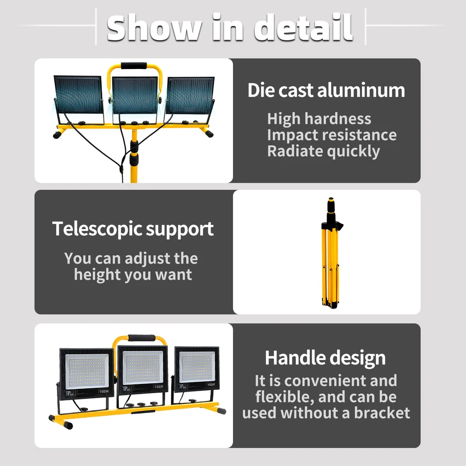 6-Pack Rechargeable LED Work Lights With Magnetic Base - 360° Rotatable, 5 Modes, USB Flashlight For Car Repair & Camping - View #12