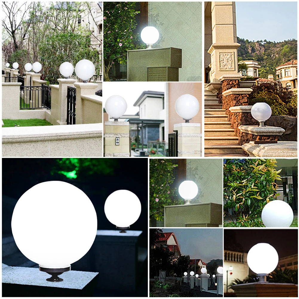 مصباح عمود LED شمسي مقاوم للماء للاستخدام الخارجي...