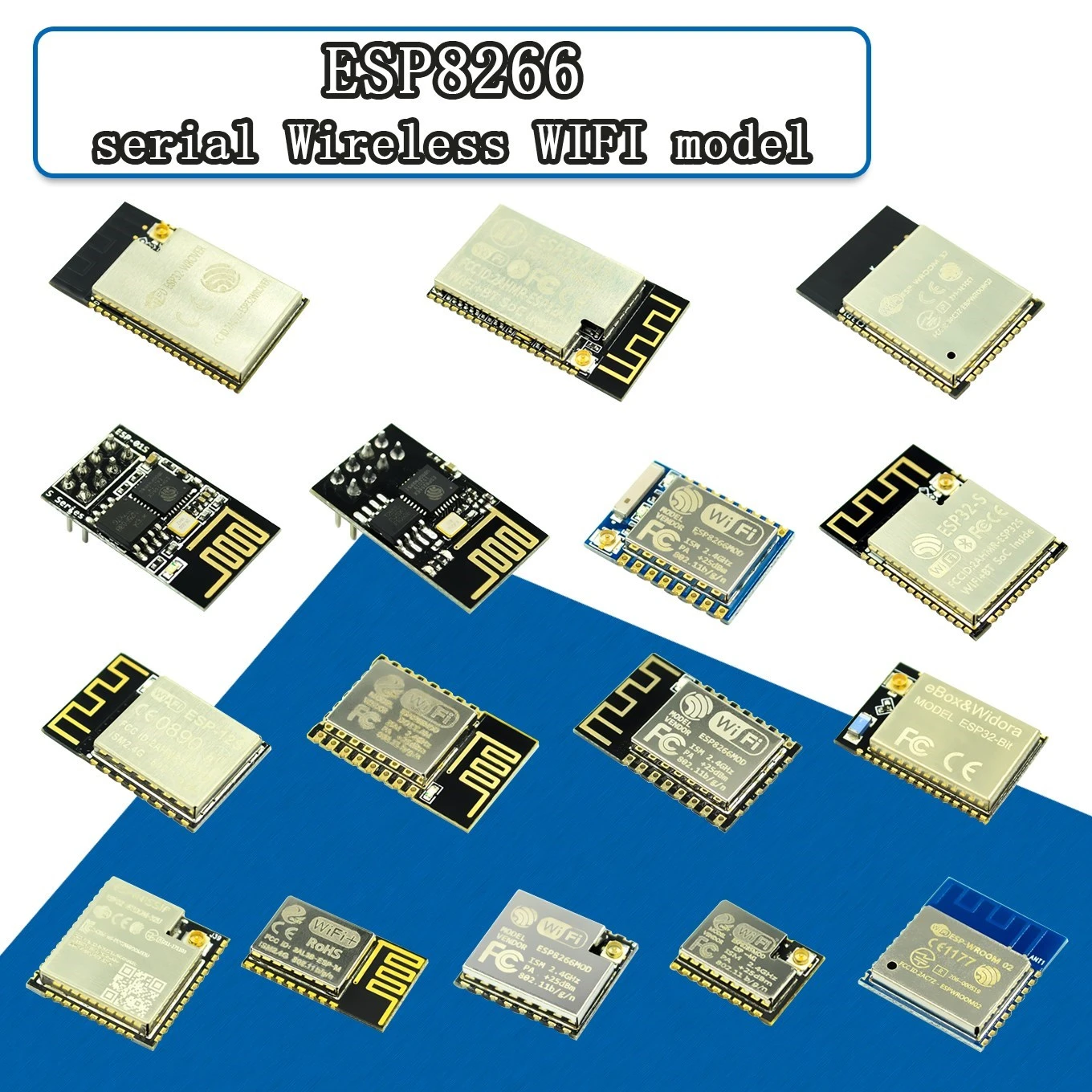Esp8266 Serial Wifi Model Esp-12 12e 12f 12s 07 07s 01 01s M1 M2 Esp32 ...