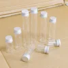 5ml 8ml 10ml 12ml 20ml 25ml 30ml Tiny Transparent Glass Bottles with Silver Aluminium Screw Cap Cute Jar Vials DIY Craft 100pcs 6