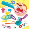 Children Doctor Toys Set Doctor Pretend Play Kit Set Game for Girls Boys Dentist Check Teeth Model Set Kids Educational Toy Gift 1