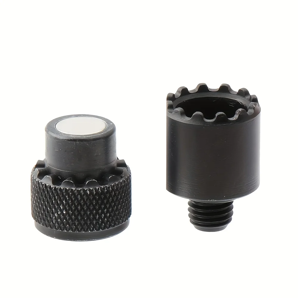 Aluminum alloy fishing rod bracket connector built-in magnet M3/8 thread quick release adapter for bite alarm devi 4pcs
