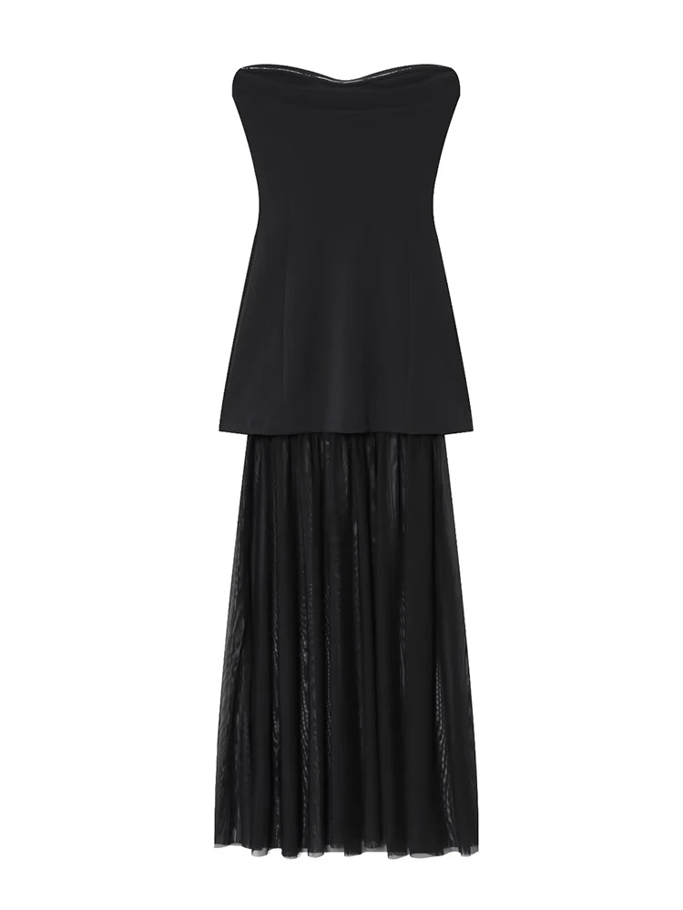 Chic Sexy Patchwork Women Night Party Dresses for Women Wedding Off Shoulder Long Dress Fashion 2025 Elegant Vestidos